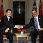 US President Obama and Chinese President Hu Jintao