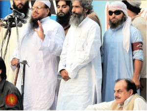 Hamid Gul with Hafiz Saeed