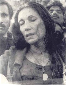 Begum Nusrat Bhutto beaten at Gaddafi stadium