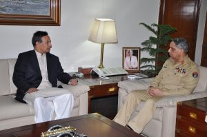 Husain Haqqani and General Tariq Majid