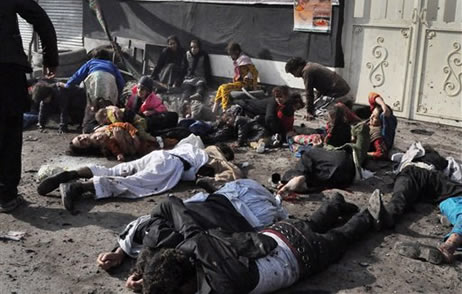 Victims of LeJ bombing in Kabul