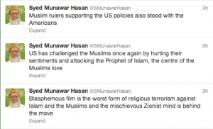 Syed Munawar Hasan Tweets