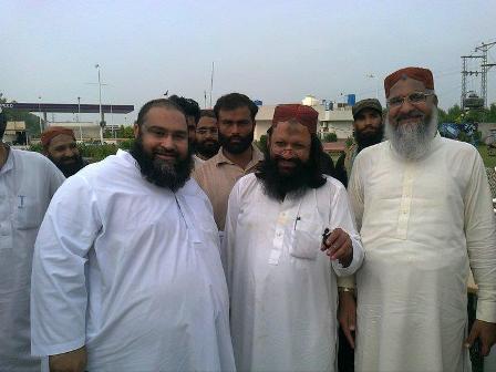 Tahir Ashrafi with Malik Ishaq and Ahmed Ludhianvi