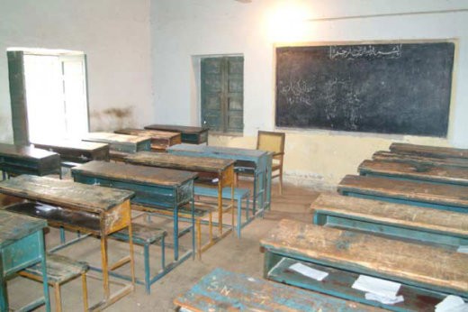 Empty classroom