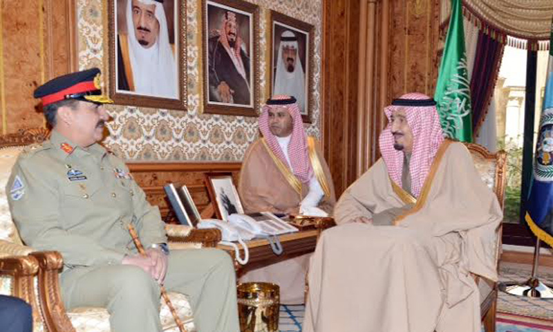 Army chief General Raheel Sharif meets with Saudi Crown Prince Salman Bin Abdulaziz Al Saud