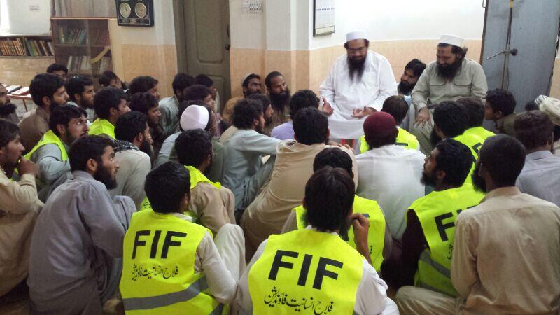 Hafiz Saeed addresses FIF camp