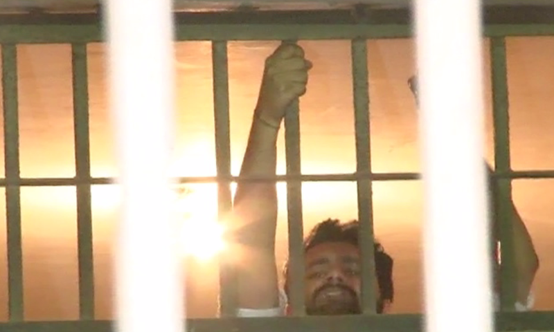 Jibran Nasir behind bars
