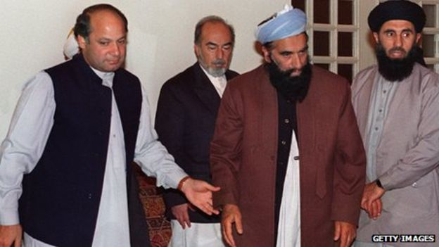 Nawaz Sharif met Afghan warlords and religious leaders at his residence during Afghan peace talks in 1993