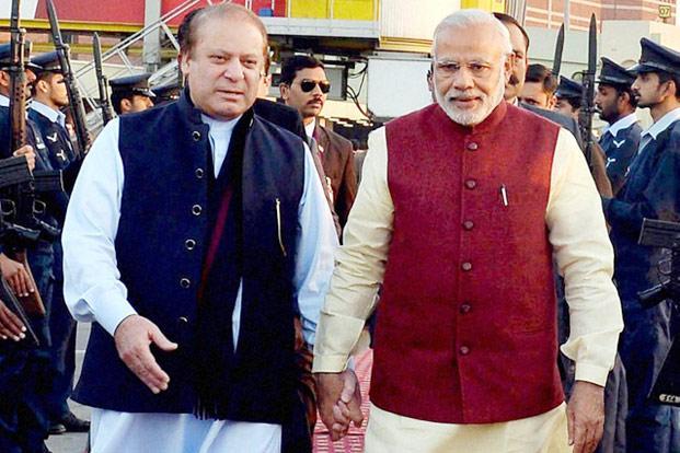 PM Nawaz and PM Modi in Lahore