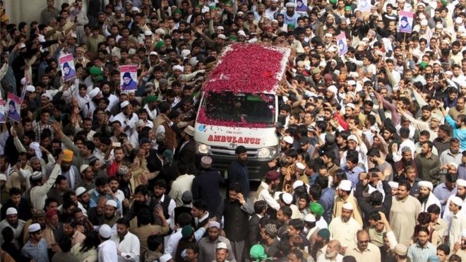 Mumtaz Qadri funeral