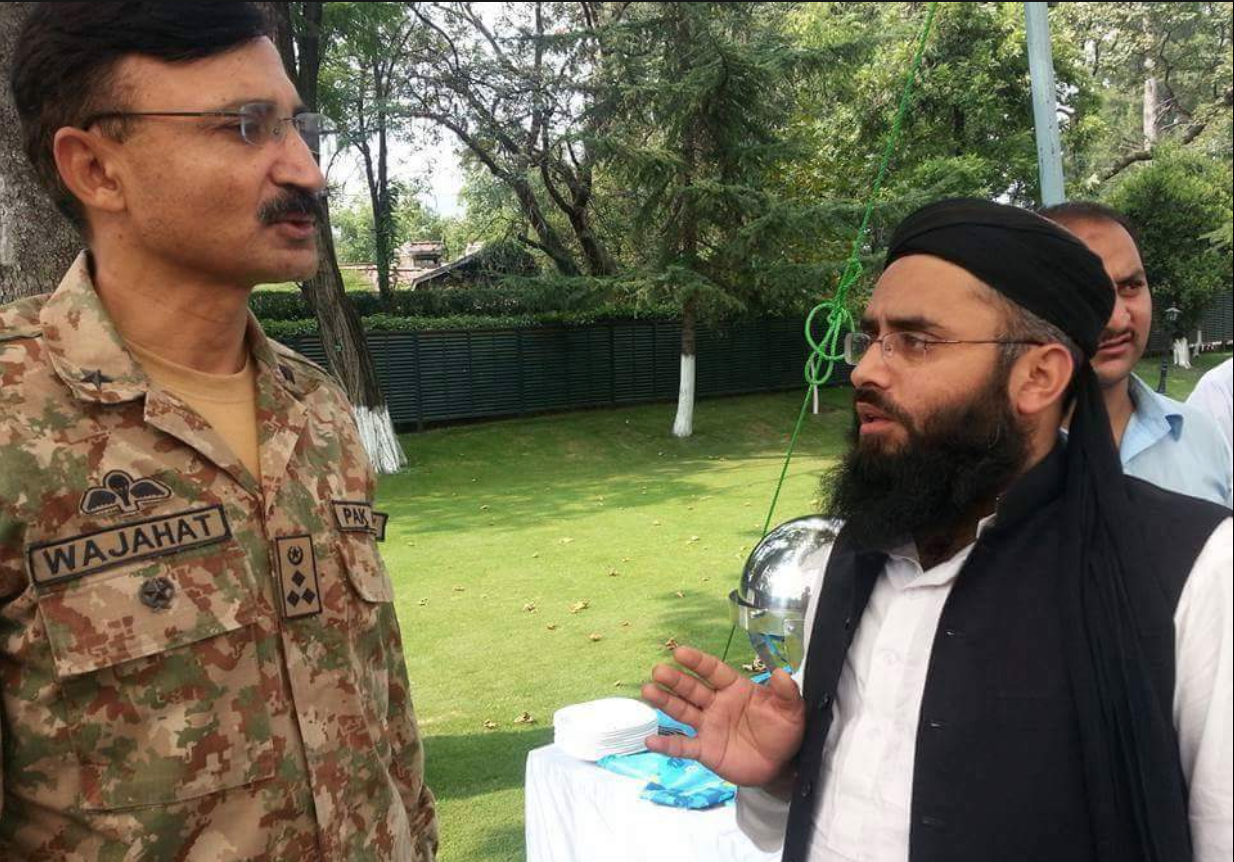 Banned Sipah-e-Sahaba/#ASWJ Mansehra chief Rabnawaz Tahir with Brigadier Wajahat